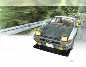 Сборная модель TOYOTA Trueno AE86 Fujiwara Takumi (Project-D Ver.)