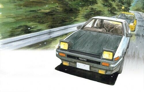 Сборная модель TOYOTA Trueno AE86 Fujiwara Takumi (Project-D Ver.)