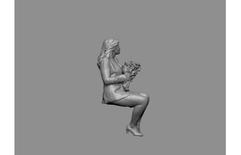 Фигурка Девушка с цветами (под покраску)