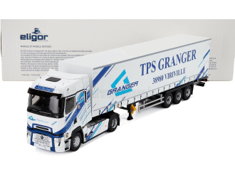 RENAULT T-line High Truck Telonato Granger Transports (2023), White Blue