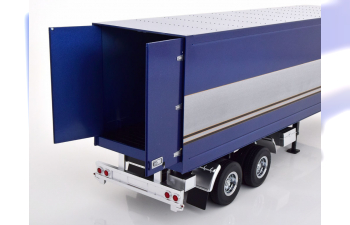 SEMI-TRAILER, blue metallic silver