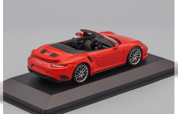 PORSCHE 911 (991.2) Turbo S Cabriolet (2017), red