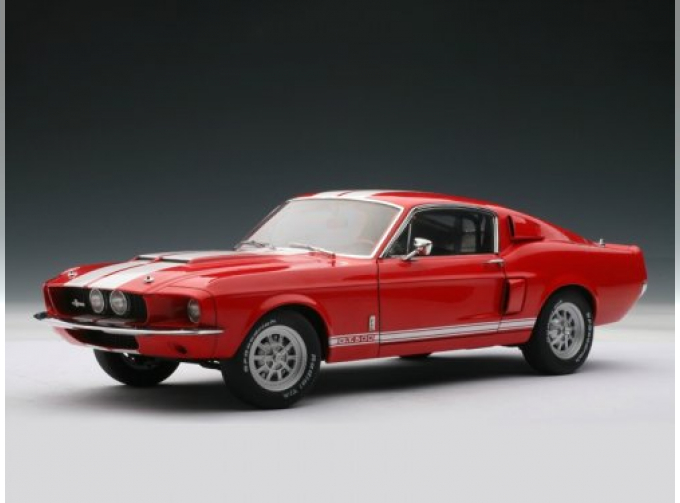 FORD Shelby Mustang GT500 (1967), red white stripes