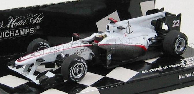 SAUBER F1 C29 N 22 - 40th Anniversary Sauber - Gp German (2010) P.de La Rosa, White Grey Met