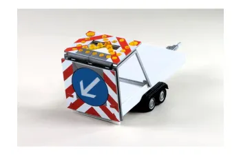 Прицеп с дорожными знаками, белый