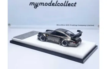 PORSCHE RWB 964 High Wing, pearl grey chrome