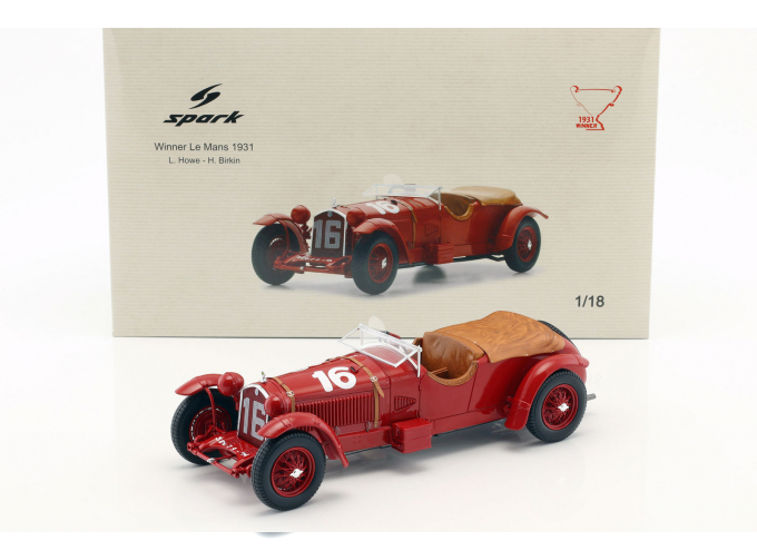 Alfa Romeo 8C #16 Winner Le Mans 1931 L. Howe - Sir H. Birkin