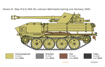 Сборная модель Rso Pak40 Military 1945