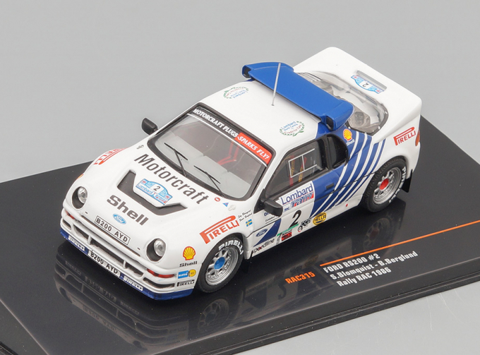 FORD RS200 #2 Blomqvist - Berglund Lombard RAC Rally 1986