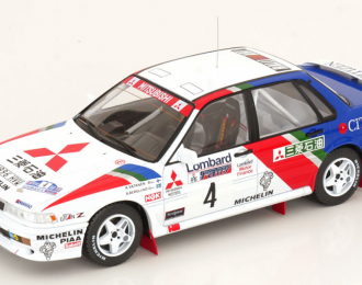 MITSUBISHI Galant Vr-4 Team Mitsubishi Ralliart Europe №4 Rac Rally (1990) Ari Vatanen - Bruno Berglund, White Blue Red