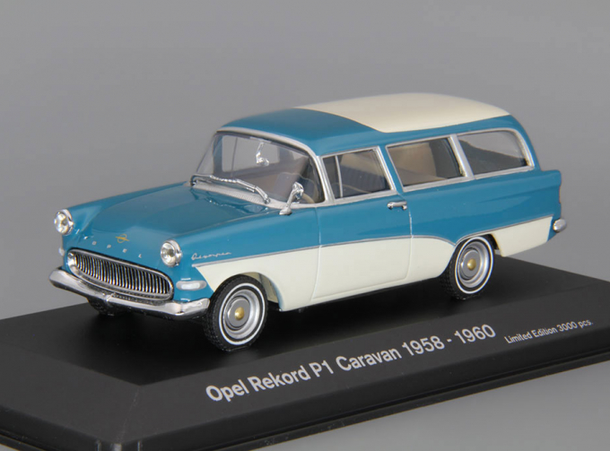 OPEL Rekord P1 Caravan (1958-1960), blue / white