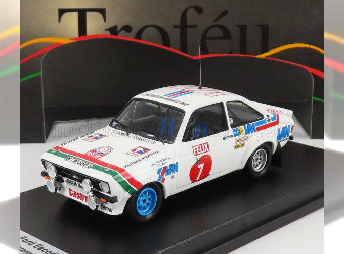 FORD Escort Mkii (night Version) №7 Rally 1000 Lakes (1978) A.Vatanen - A.Aho, White