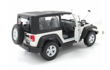 Jeep Wrangler Rubicon 2007 белый с черным тентом