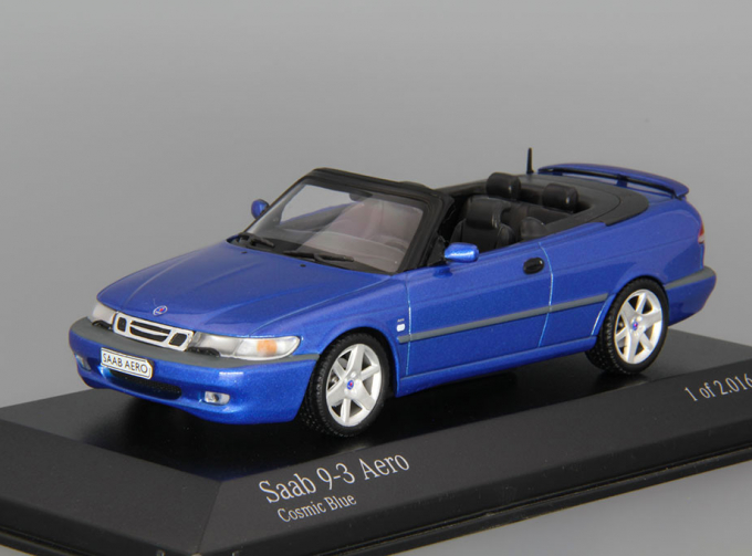 SAAB 9-3 Aero Cabriolet (2001), blue metallic