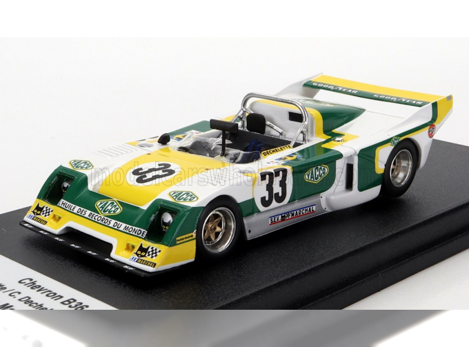 CHEVRON B36 2.0l S4 Team Societe Racing N 33 24h Le Mans (1979) A.Dechelette - C.Dechelette - M.Tarres, White Yellow Green