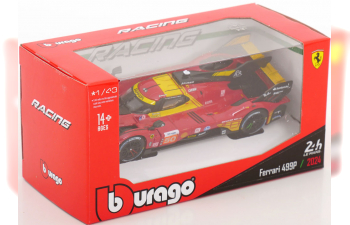 FERRARI 499p 3.0l Turbo V6 Team Ferrari Af Corse №50 Winner 24h Le Mans (2024) Antonio Fuoco - Miguel Molina - Nicklas Nielsen, Red