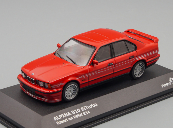 BMW Alpina B10 E34 BiTurbo Saloon (1989-1994), red