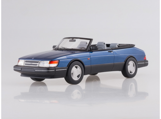 SAAB 900 S Cabriolet (1987), metallic-blue