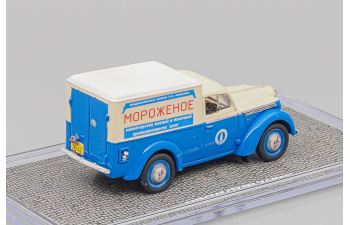 МОСКВИЧ 400-420К Фургон "Мороженое", голубой / бежевый