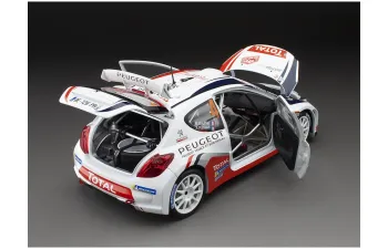 PEUGEOT 207 S2000 №4 Winner Rally Montecarlo (2011) Bryan Bouffier - Xavier Panseri, White Red