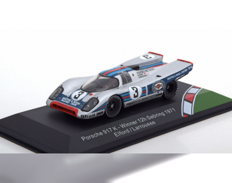 PORSCHE 917 K No 3  Winner 12h Sebring, Elford/Larousse (1971), Martini