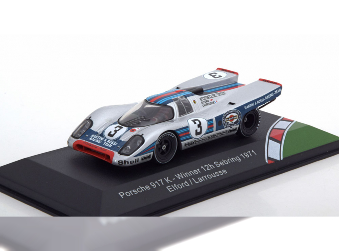 PORSCHE 917 K No 3  Winner 12h Sebring, Elford/Larousse (1971), Martini