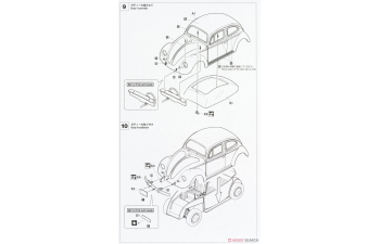 Сборная модель VOLKSWAGEN Beetle Type 1 With Girl Figure 1967