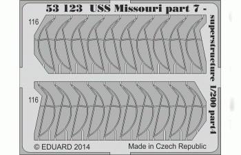 Набор фототравления для USS MISSOURI PART II.