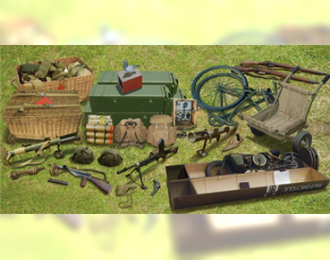 Сборная модель W.W.II British Airborne Weapon & Equipment Set