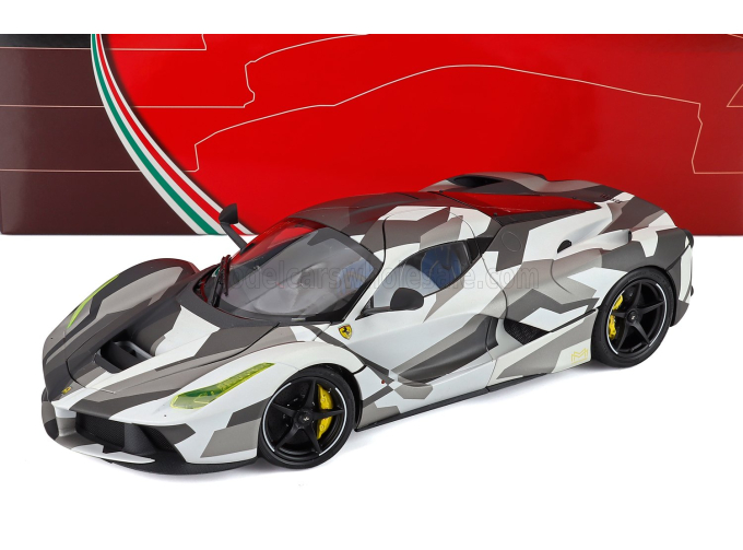 FERRARI Laferrari (2013) - Polifoam Pack, White Camouflage