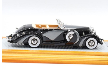 Mercedes-Benz 500K 1935 Cabriolet Saoutchik sn123696 open top, Black/Grey