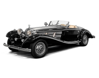 MERCEDES-BENZ 500K Spezial Roadster Cabriolet Open (1935), black