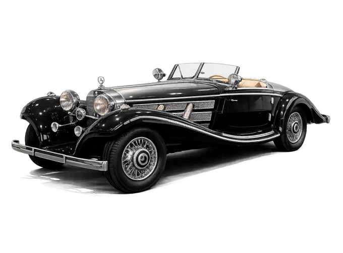 MERCEDES-BENZ 500K Spezial Roadster Cabriolet Open (1935), black