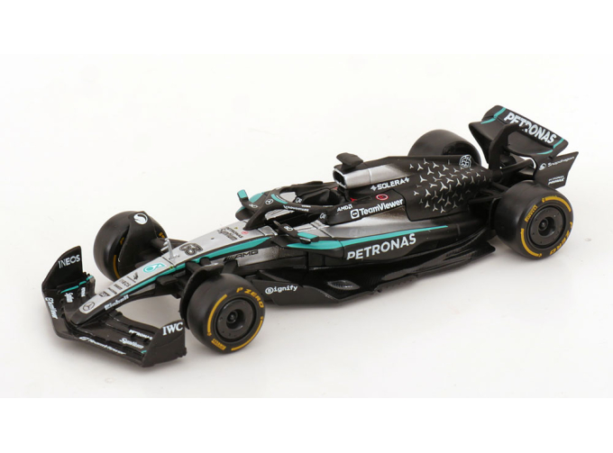 MERCEDES-BENZ GP F1 W16 Team Amg Petronas Motorsport №63 Season (2025) George Russell, Black Silver Green