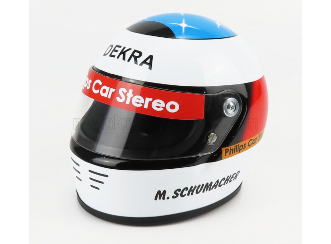 BELL HELMET F1 Casco Helmet Jordan 191 Ford N 32 First F1 Race Gp Spa Belgium 1991 M.Schumacher, White Blue