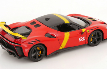 FERRARI Sf90 Xx №51 24h Le Mans Winner Livery - Exclusive Carmodel, Red Yellow