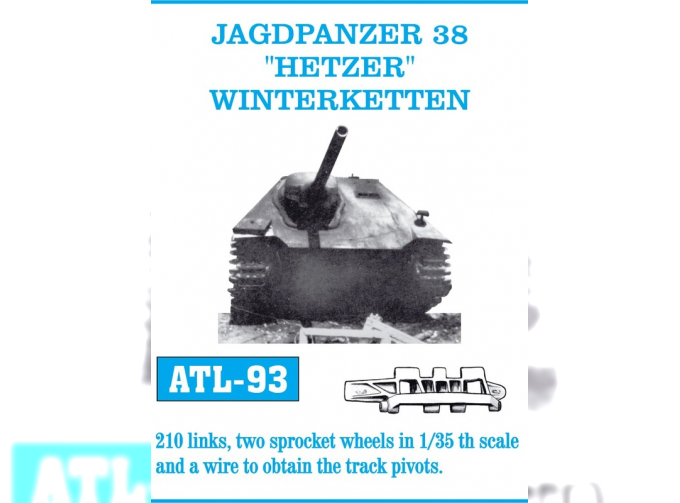 Atl-35-93 Jagdpanzer 38 Hetzer Winterketten