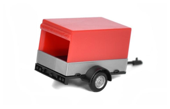 Прицеп с тентом для легковых автомобилей, красный