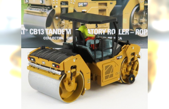 CATERPILLAR Catcb13 Rullo Vibrante Monotamburo - Schiacciasassi - Stone Crusher Roll - Utility Compactor, Yellow Black