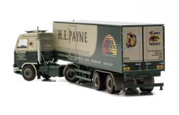 SCANIA 143 с полуприцепом-рефрижератором " H.E. PAYNE ", зеленый