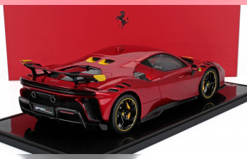 FERRARI Sf90 Xx Stradale (2024) - Con Vetrina - With Showcase, Rosso Fuoco - Red Met Yellow Black