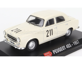 PEUGEOT 403 №211 Mille Miglia (1957), White