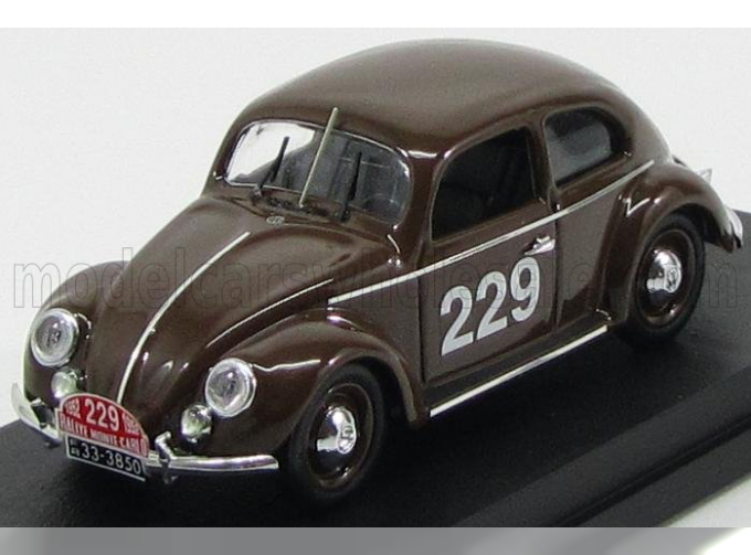 VOLKSWAGEN Beetle №229 Rally Montecarlo (1952) Nathan - Schellhaas, Brown