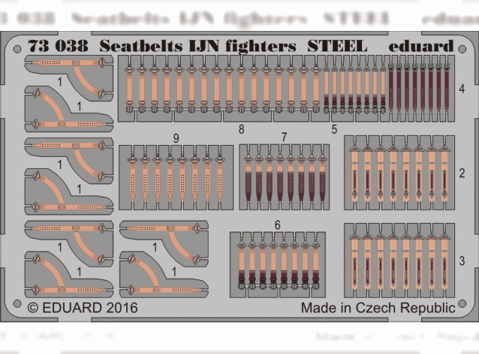 Фототравление для Seatbelts IJN fighters STEEL