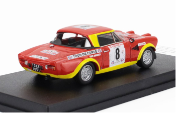 FIAT 124 Abarth (night Version) №8 Rally Tour De Corse (1974) Bernard Darniche - Alain Mahe, Red Yellow