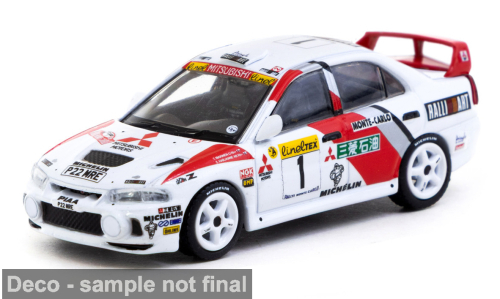 MITSUBISH Lancer GSR Evolution IV №1 Rallye WM, Monte Carlo Makinen-Harjanne (1997), white