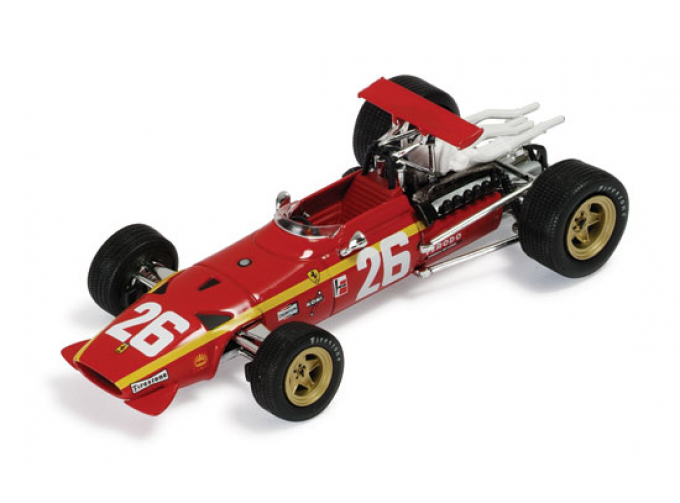 Ferrari 312 F1 Winner GP France 1968 Ickx (red)