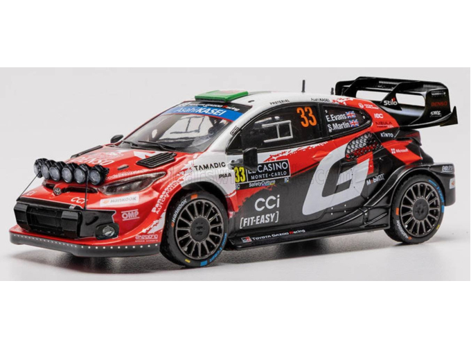 TOYOTA Yaris GR WRC Rally1 Hybrid Team Toyota Gazoo Racing WRT (night version) №33 2nd Rally Monte Carlo (2026) Elfyn Evans - Scott Martin