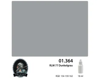 Краска акриловая для аэрографа Jim Scale: RLM 77 Dunkelgrau, 18мл