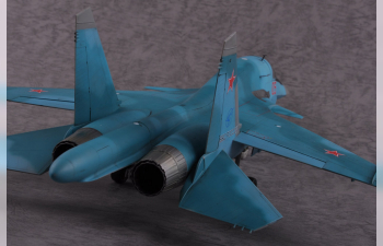 Сборная модель Самолет Russian Su-34 Fullback Fighter-Bomber